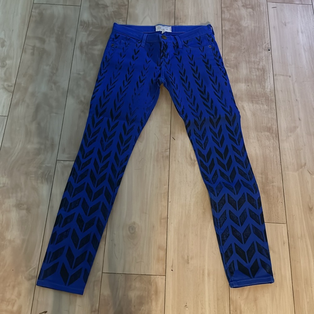 Current Elliot -Size 0 or 25 Brand NEW WITH TAGS Blue Black Chevron